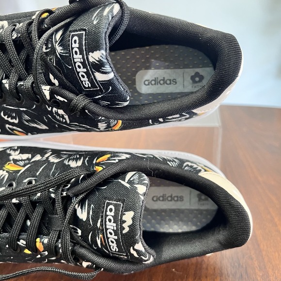 Rare 🦋 Adidas Farm Rio Sz 10 Butterfly Women Canvas Shoe Court Sneaker Designer - Picture 5 of 7